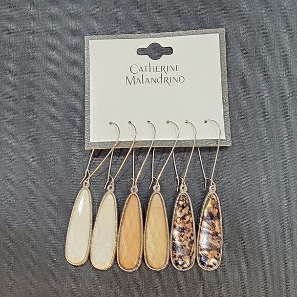 BRAND NEW CATHERINE MALANDRINO DANGLING DROP WOMEN"S EARRINGS - Picture 6 of 15